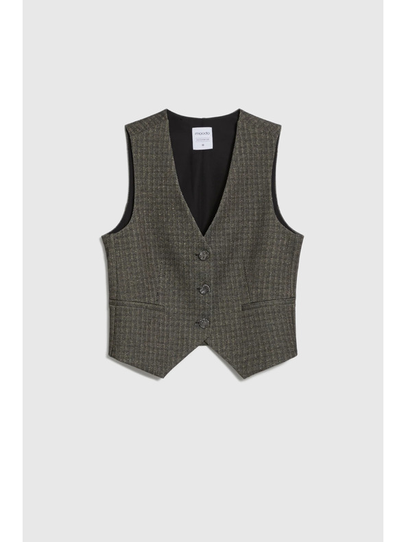 Moodo Elegantni prsluk tamno bež Moodo