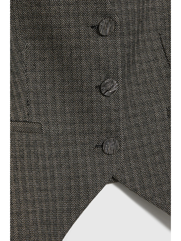 Moodo Elegantni prsluk tamno bež Moodo