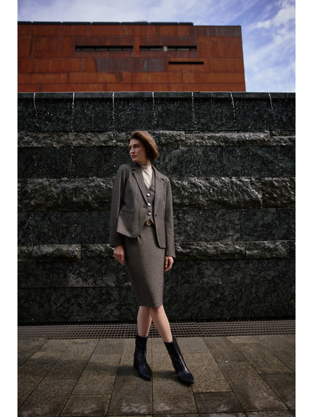 Moodo Jednostrano sako tamno bež Moodo