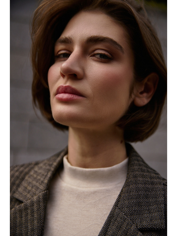 Moodo Jednostrano sako tamno bež Moodo