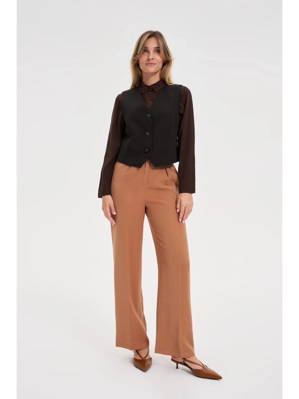 Moodo Elegantni prsluk crni Moodo