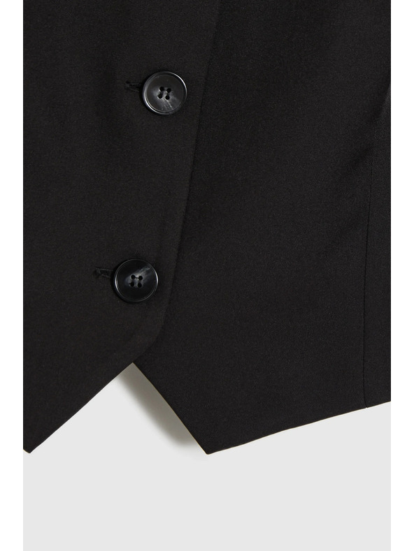 Moodo Elegantni prsluk crni Moodo