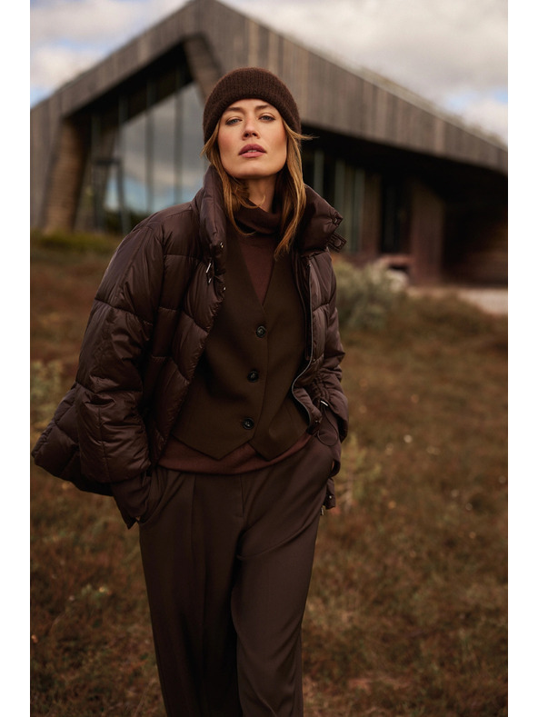 Moodo Elegantni prsluk smeđi Moodo