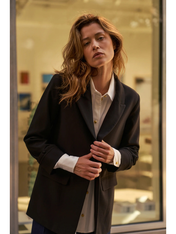 Moodo Glatko sako crno Moodo