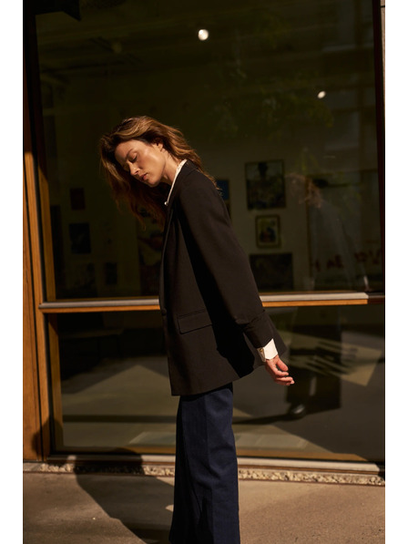 Moodo Glatko sako crno Moodo