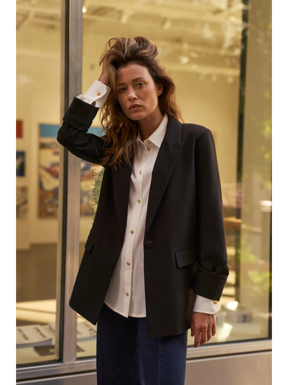 Moodo Glatko sako crno Moodo