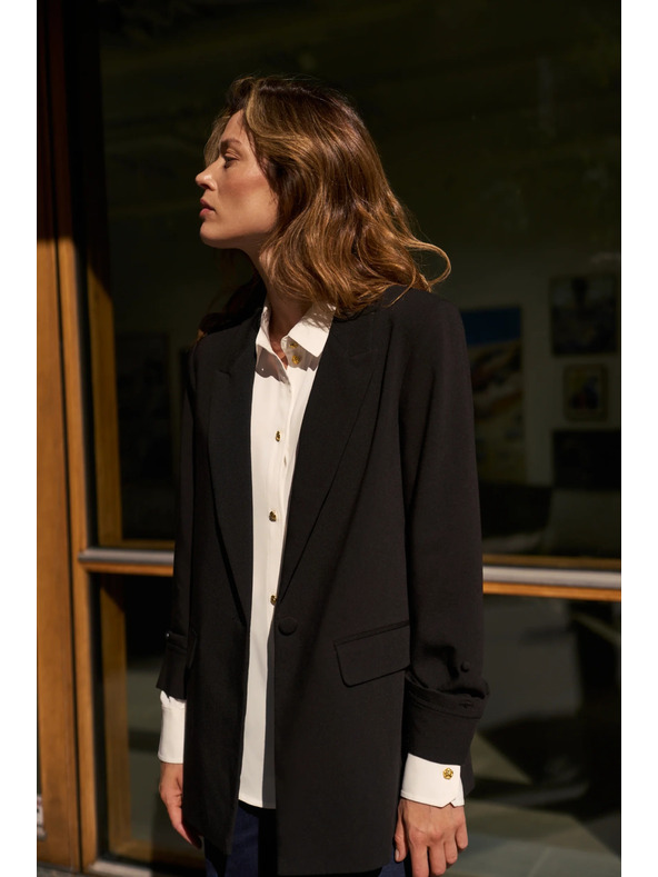 Moodo Glatko sako crno Moodo