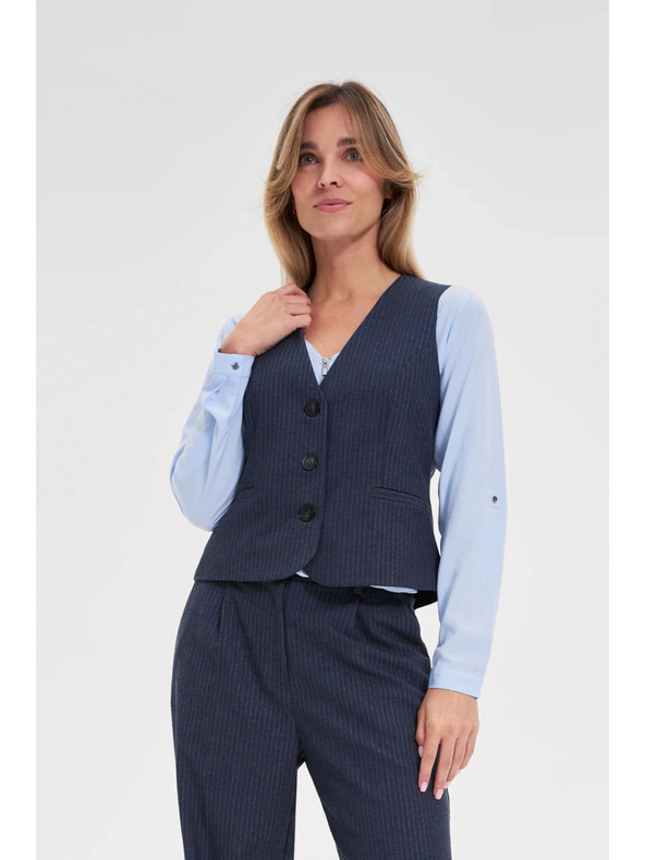 Moodo Prsluk u prugama tamno plavi Moodo