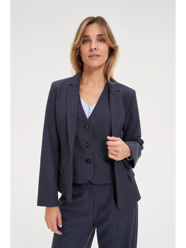 Moodo Plavo prugasto sako Moodo