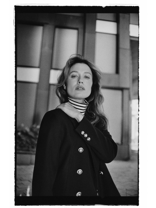 Moodo Sako s ukrašenim gumbima crni Moodo