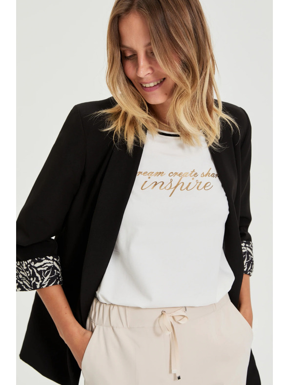 Moodo Sako s ukrašenim manžetama crni Moodo