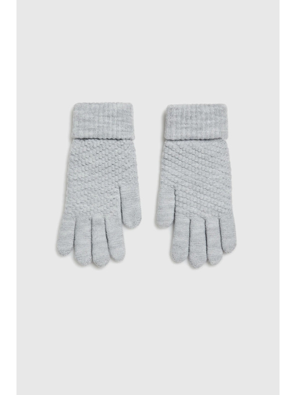 Moodo Pletene sive rukavice Moodo