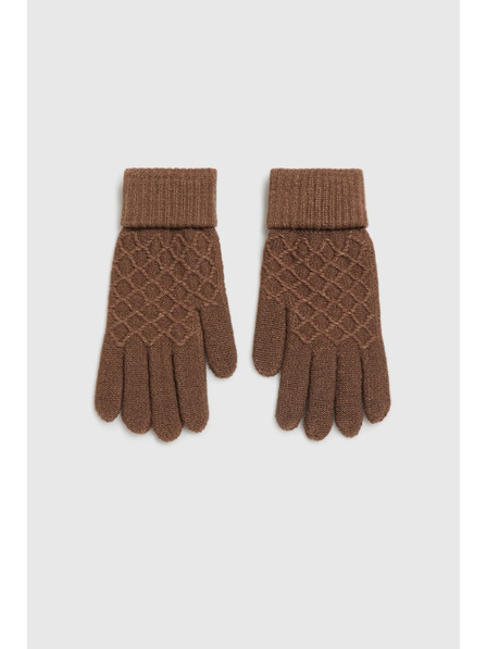 Moodo Pletene bež rukavice Moodo