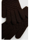 Moodo Smeđe pletene rukavice Moodo