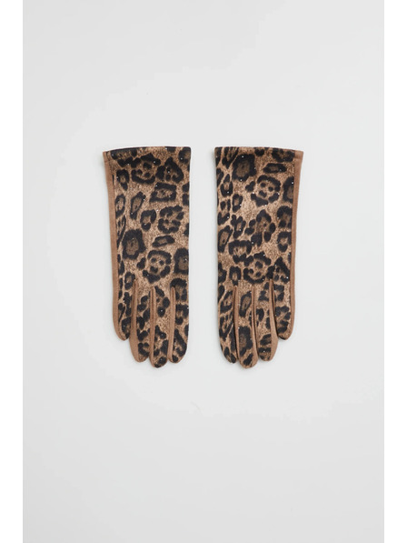 Moodo Bež leopard rukavice Moodo