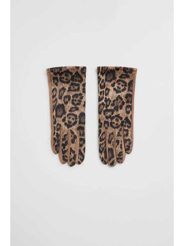 Moodo Bež leopard rukavice Moodo