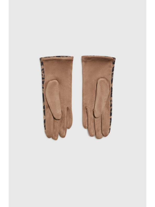 Moodo Bež leopard rukavice Moodo