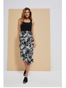 Moodo Crna suknja s biljnim printom Moodo