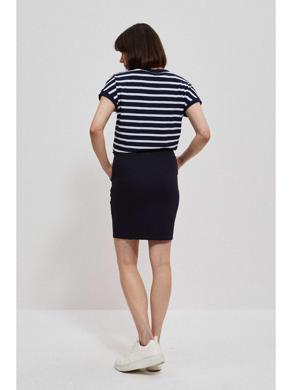 Moodo Glatka suknja do koljena tamno plava Moodo