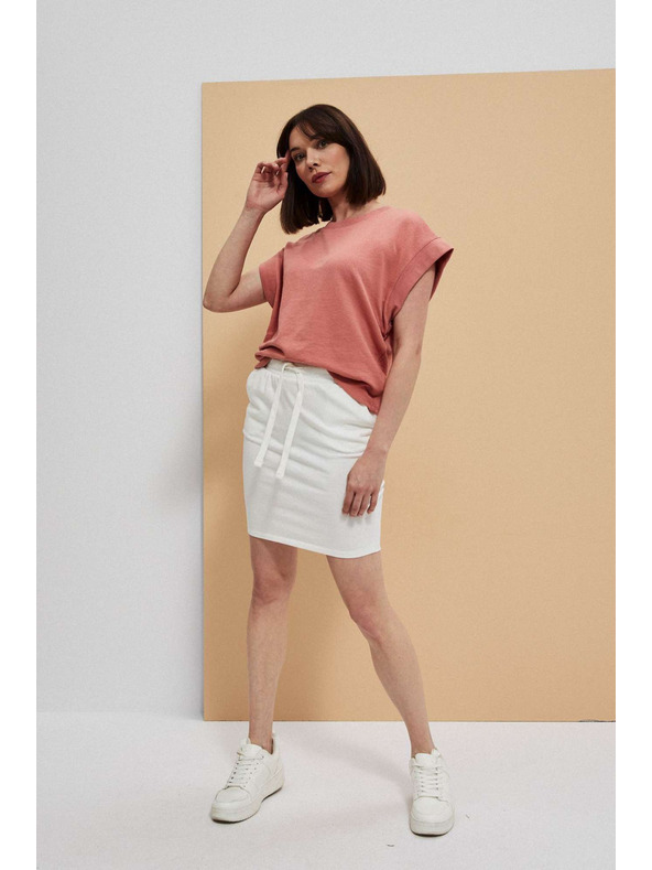 Moodo Glatka suknja do koljena biserasta Moodo