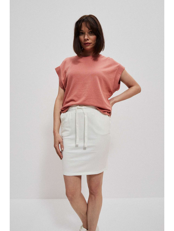 Moodo Glatka suknja do koljena biserasta Moodo