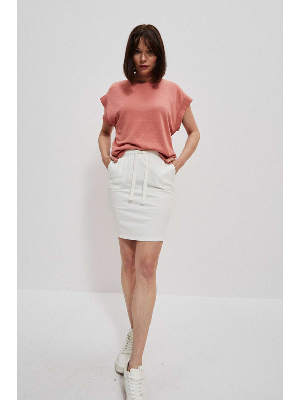 Moodo Glatka suknja do koljena biserasta Moodo