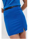 Moodo Plava mini suknja s pojasom Moodo