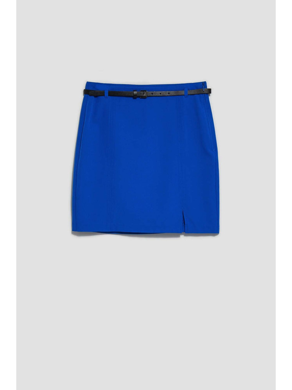 Moodo Plava mini suknja s pojasom Moodo