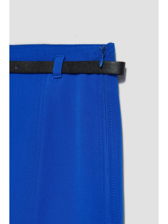 Moodo Plava mini suknja s pojasom Moodo