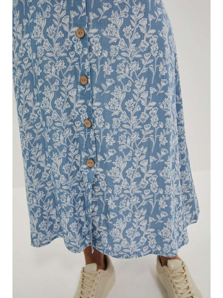 Moodo Lyocell suknja s cvjetnim printom Moodo