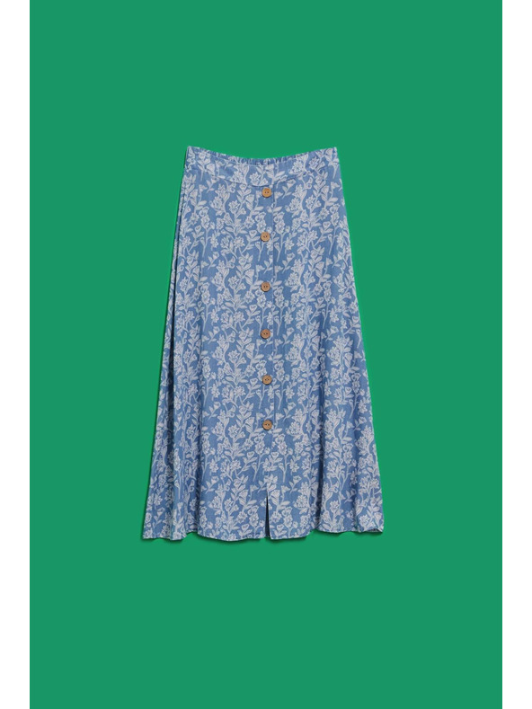 Moodo Lyocell suknja s cvjetnim printom Moodo