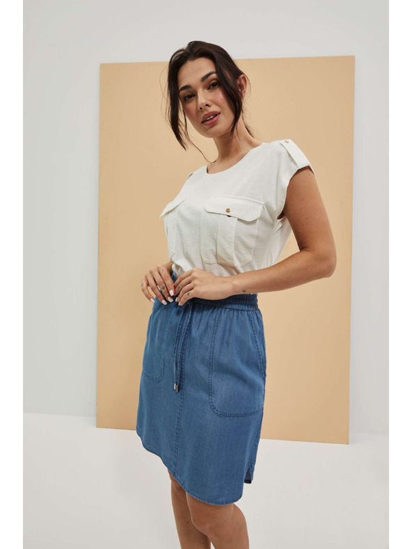 Moodo Jednostavna suknja od lyocell materijala Moodo