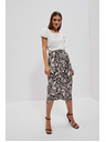 Moodo Uzorkovana suknja sa vezanjem u struku Moodo