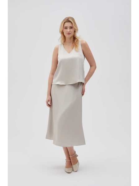 Moodo Midi suknja bež Moodo