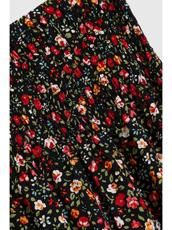 Moodo Midi suknja s cvjetnim uzorkom crna Moodo
