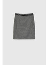 Moodo Suknja u pepito uzorku siva Moodo