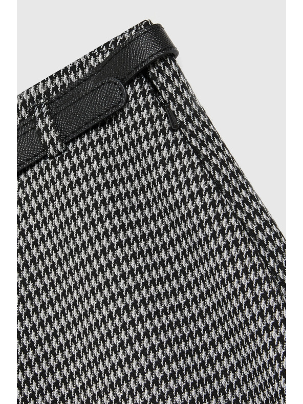 Moodo Suknja u pepito uzorku siva Moodo