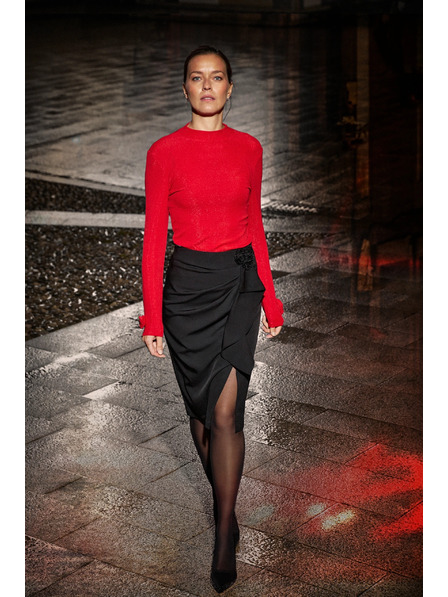 Moodo Crna suknja sa volanima Moodo