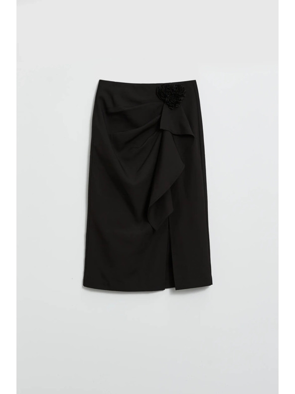 Moodo Crna suknja sa volanima Moodo