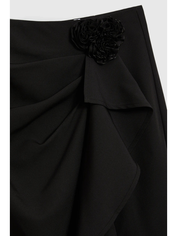 Moodo Crna suknja sa volanima Moodo