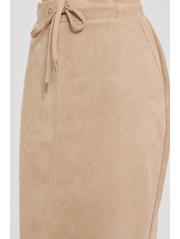 Moodo Bež jednostavna suknja Moodo