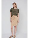 Moodo Bež jednostavna suknja Moodo