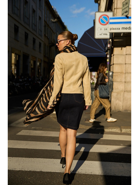 Moodo Traper suknja tamno plava Moodo