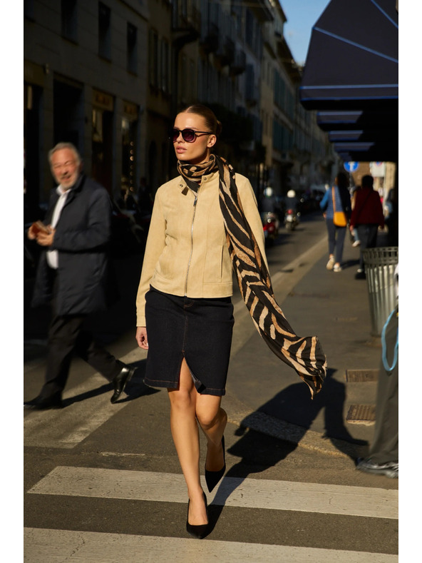 Moodo Traper suknja tamno plava Moodo