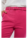 Moodo Ružičaste uske hlače s pojasom Moodo