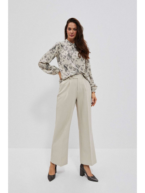 Moodo Pijesčane hlače širokih nogavica Moodo