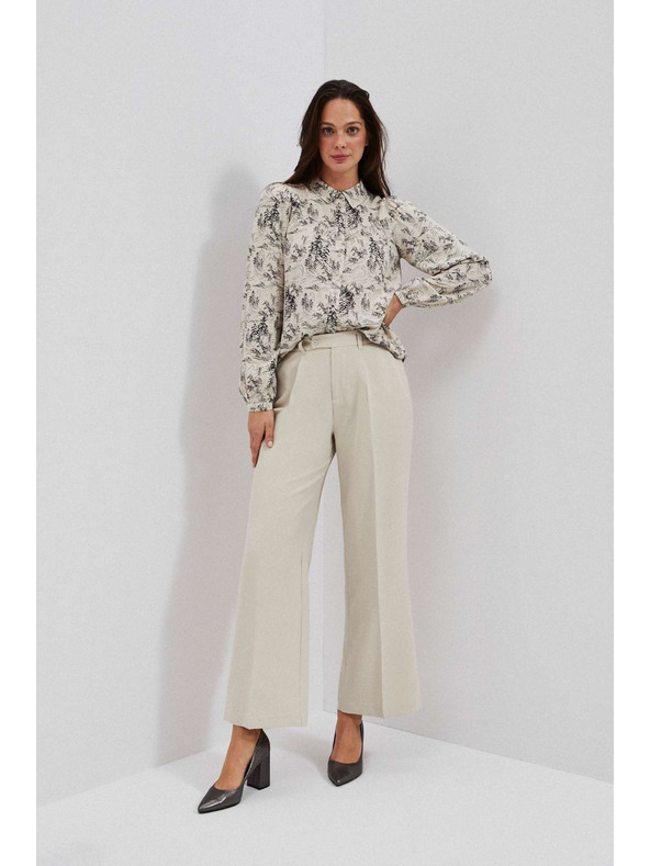 Moodo Pijesčane hlače širokih nogavica Moodo