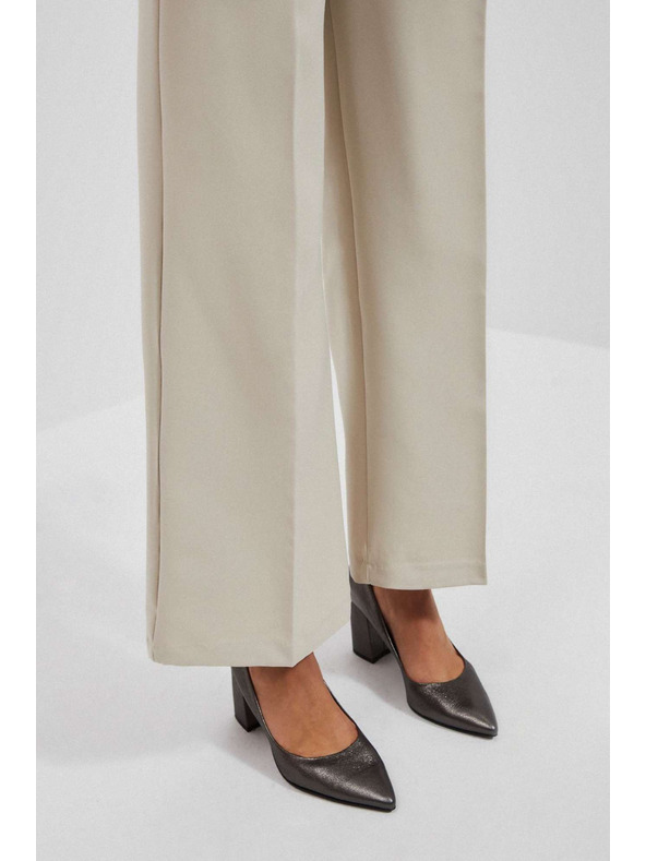 Moodo Pijesčane hlače širokih nogavica Moodo