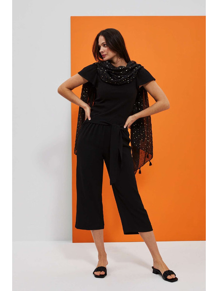 Moodo Hlače sa vezivanjem u struku Moodo