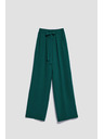 Moodo Malakit zelene hlače s širokim nogavicama Moodo